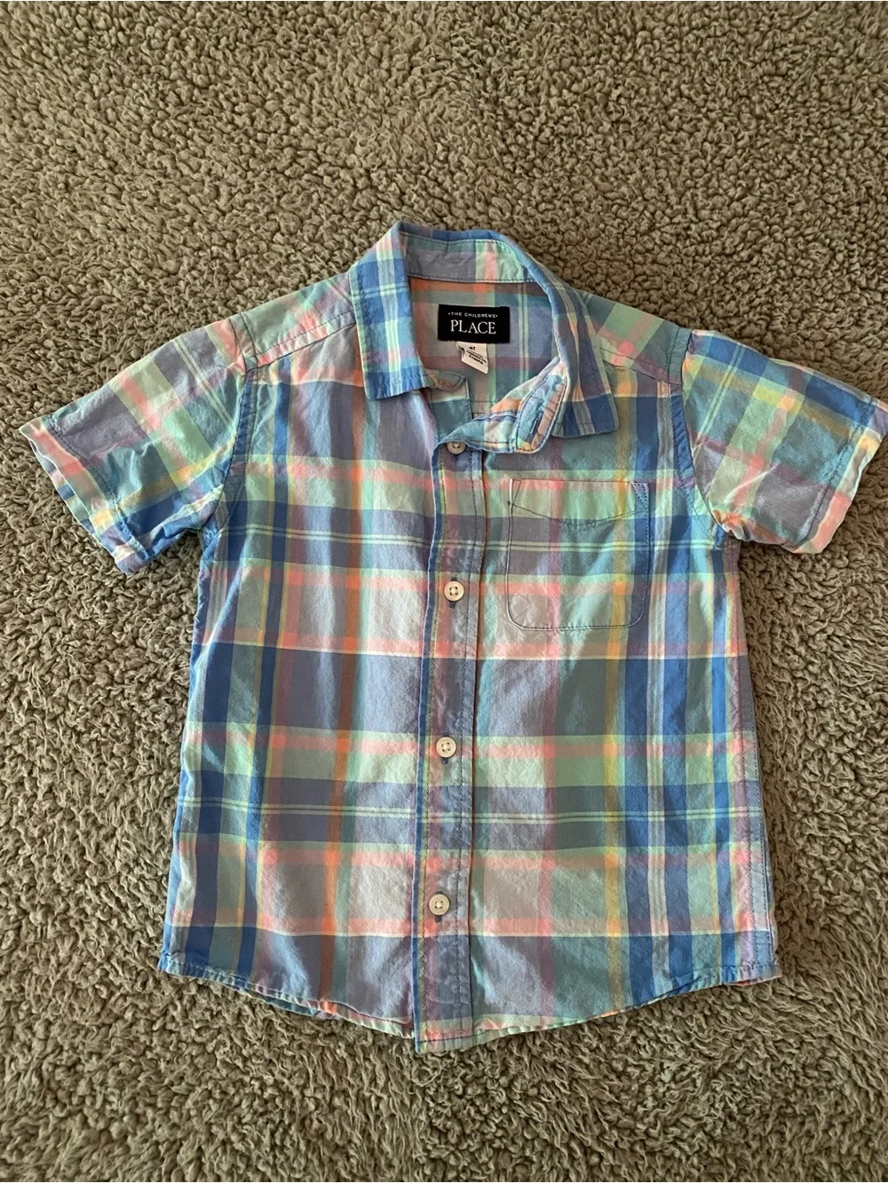 The Children’s Place Boys 4T Short Sleeves Button Down Shirts